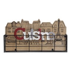 Универсальная корзина DKD Home Decor Cusine Металл Деревянный MDF (37 x 19.8 x 7.5 cm) цена и информация | Ящики для вещей | pigu.lt