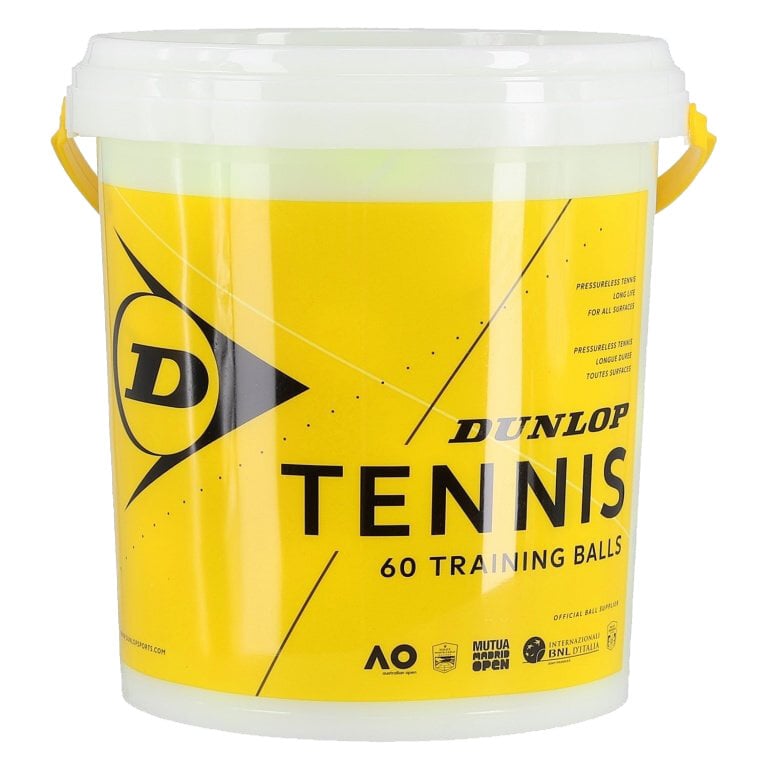 Teniso kamuoliukai Dunlop Training, 60 vnt. цена и информация | Lauko teniso prekės | pigu.lt