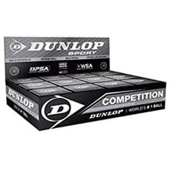 Skvošo kamuoliukas Dunlop COMPETITION YellowDot 12 kaina ir informacija | Skvošas | pigu.lt