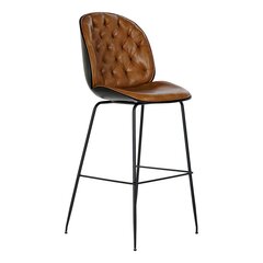 Valgomojo kėdė DKD Home Decor, ruda/juoda kaina ir informacija | Virtuvės ir valgomojo kėdės | pigu.lt