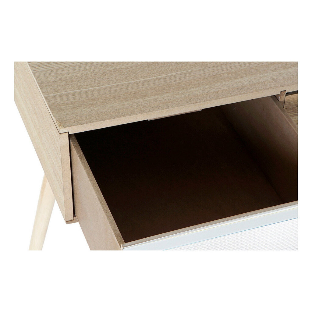 Rašomasis stalas DKD Home Decor, Medis, (100 x 50 x 76 cm), balta/ruda kaina ir informacija | Kompiuteriniai, rašomieji stalai | pigu.lt