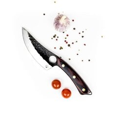 Кованый сербский нож для шеф-повара универсальный 14 см, BARBARIAN By KATANAIMI цена и информация | Ножи и аксессуары для них | pigu.lt