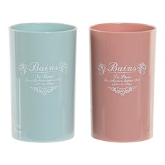 Держатель для зубной щетки DKD Home Decor Керамика (2 pcs) (7.2 x 11 x 7.2 cm) цена и информация | Аксессуары для ванной комнаты | pigu.lt