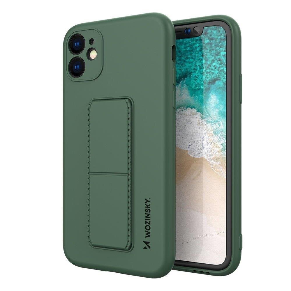 Wozinsky Kickstand Case skirtas iPhone 11 Pro, žalias kaina ir informacija | Telefono dėklai | pigu.lt