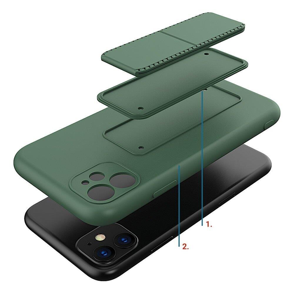 Wozinsky Kickstand Case skirtas iPhone 11 Pro, žalias kaina ir informacija | Telefono dėklai | pigu.lt