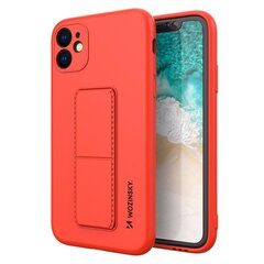 Wozinsky Kickstand Case skirtas iPhone 12 Pro Max, raudonas kaina ir informacija | Telefono dėklai | pigu.lt