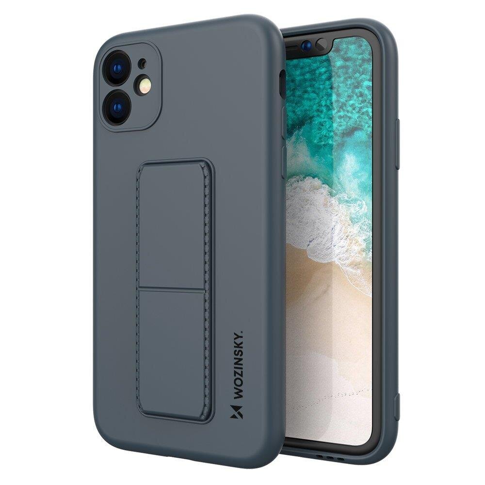 Wozinsky Kickstand Case skirtas iPhone 12 Pro Max, mėlynas kaina ir informacija | Telefono dėklai | pigu.lt