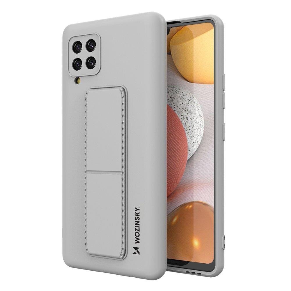 Wozinsky Kickstand Case skirtas Samsung Galaxy A42 5G, pilkas kaina ir informacija | Telefono dėklai | pigu.lt