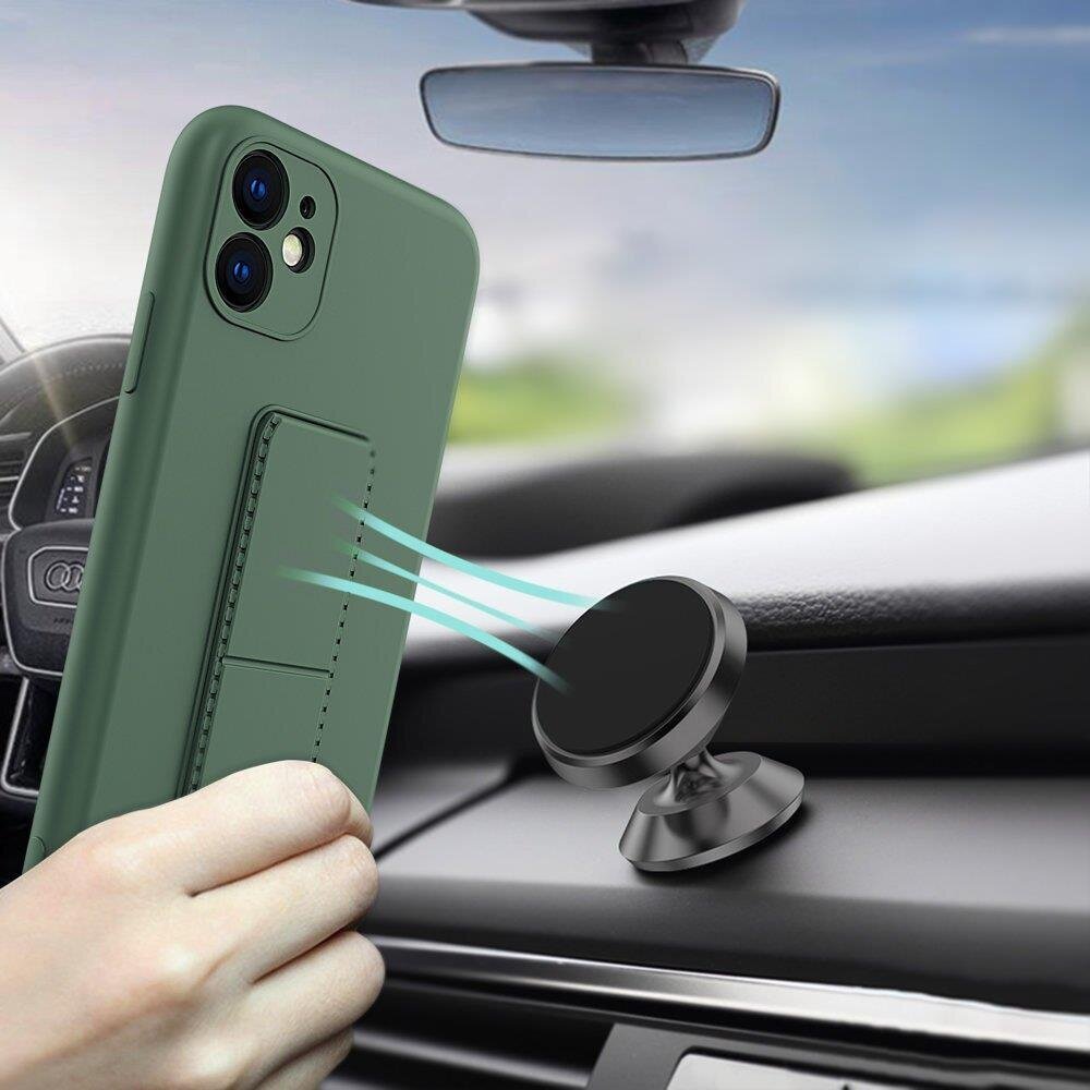 Wozinsky Kickstand Case skirtas Xiaomi Redmi 10X 4G / Xiaomi Redmi Note 9, juodas kaina ir informacija | Telefono dėklai | pigu.lt