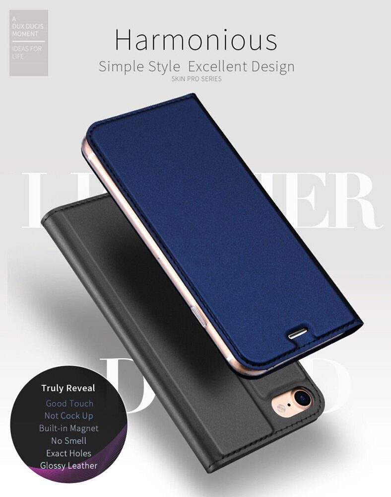 Dux Ducis Skin Pro, skirtas Nokia 1.4, juodas kaina ir informacija | Telefono dėklai | pigu.lt