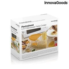 InnovaGoods makaronų virimo mikrobangų krosnelėje puodas su priedais ir receptais Pastrainest kaina ir informacija | Virtuvės įrankiai | pigu.lt