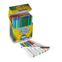 Žymeklių rinkinys Super Tips Crayola, 100 spalv. kaina ir informacija | Piešimo, tapybos, lipdymo reikmenys | pigu.lt