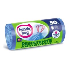 Šiukšlių maišai Handy Bag, (10 x 50 L) kaina ir informacija | Šiukšlių maišai | pigu.lt