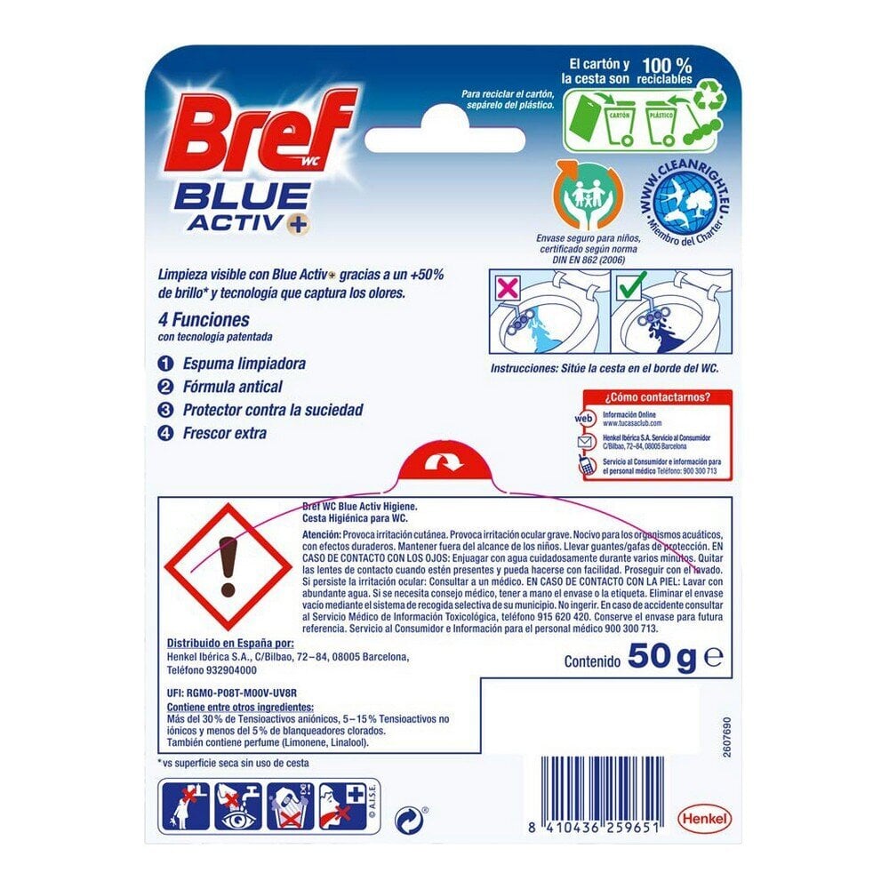 Valiklis WC Bref Blue Activ цена и информация | Valikliai | pigu.lt