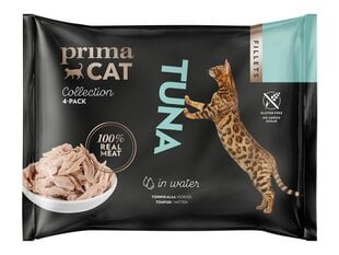 PrimaCat Tuno filė vandenyje 4 x 50 g цена и информация | Консервы для кошек | pigu.lt