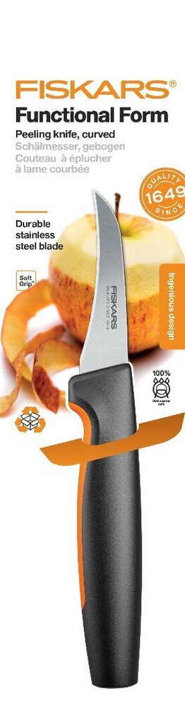 Fiskars peilis Functional Form, 7 cm kaina ir informacija | Peiliai ir jų priedai | pigu.lt