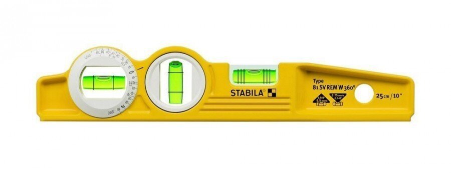 Gulsčiukas. Magnetinis lietinis gulsčiukas Stabila 81 SV REM W360 kaina ir informacija | Mechaniniai įrankiai | pigu.lt