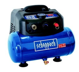 Компрессор Scheppach HC 06, 6 л, 1200Вт, 192 л/мин, 8 бар цена и информация | Компрессоры | pigu.lt