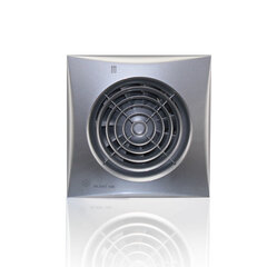 Vonios kambario ventiliatorius Soler&Palau Silent-100 CRZ SILVER su reguliuojamu laikmačiu kaina ir informacija | Vonios ventiliatoriai | pigu.lt