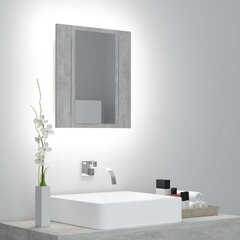 Vonios spintelė vidaXL LED 40, pilka цена и информация | Шкафчики для ванной | pigu.lt