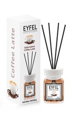 Ароматический диффузор с палочками для дома Eyfel Coffee Latte, 120 мл цена и информация | Ароматы для дома | pigu.lt