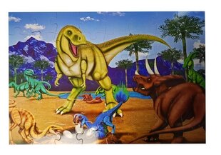 Dėlionė LeanToys "Dinozaurai", 48 d. kaina ir informacija | Dėlionės (puzzle) | pigu.lt