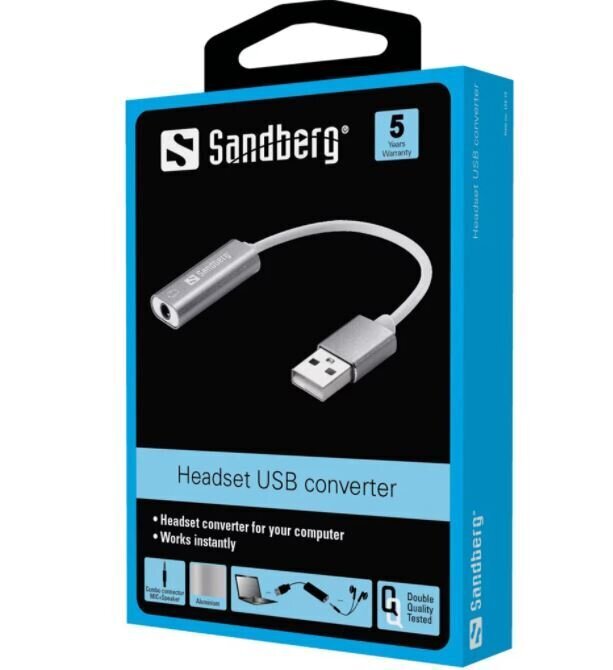 Sandberg 134-13 kaina ir informacija | Adapteriai, USB šakotuvai | pigu.lt