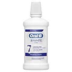 Жидкость для полоскания полости рта Oral-B 3D White Luxe Perfection 500 мл цена и информация | Зубные щетки, пасты | pigu.lt