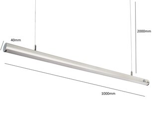 Светодиодный потолочный светильник G.LUX GR-LED10-22W LINE цена и информация | Потолочные светильники | pigu.lt