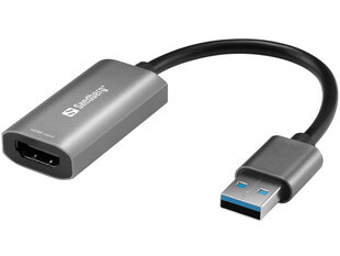 Sandberg 134-19 HDMI į USB kaina ir informacija | Adapteriai, USB šakotuvai | pigu.lt