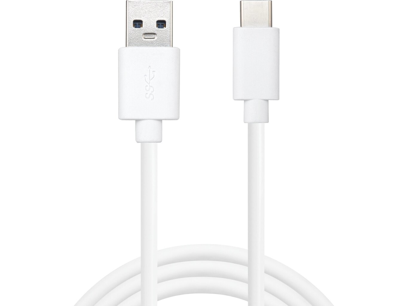 Sandberg 136-15, USB-A/USB-C, 1 m kaina ir informacija | Laidai telefonams | pigu.lt