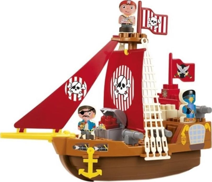 Rinkinys Piratų laivas su piratų figūrėlėmis 23 vnt. kaina ir informacija | Konstruktoriai ir kaladėlės | pigu.lt