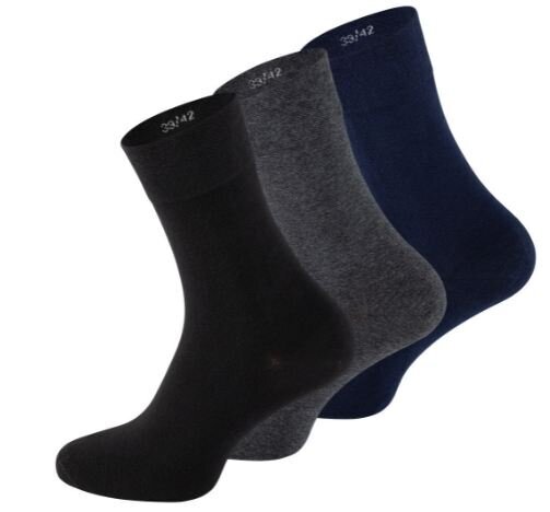 Šukuotinės medvilnės kojinės vyrams Clark Crown premium 2138, 3 poros, įvairių spalvų kaina ir informacija | Vyriškos kojinės | pigu.lt