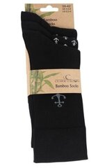 Бамбуковые носки мужские Clark Crown Bamboo 2130, 3 пары, черные цена и информация | Мужские носки | pigu.lt