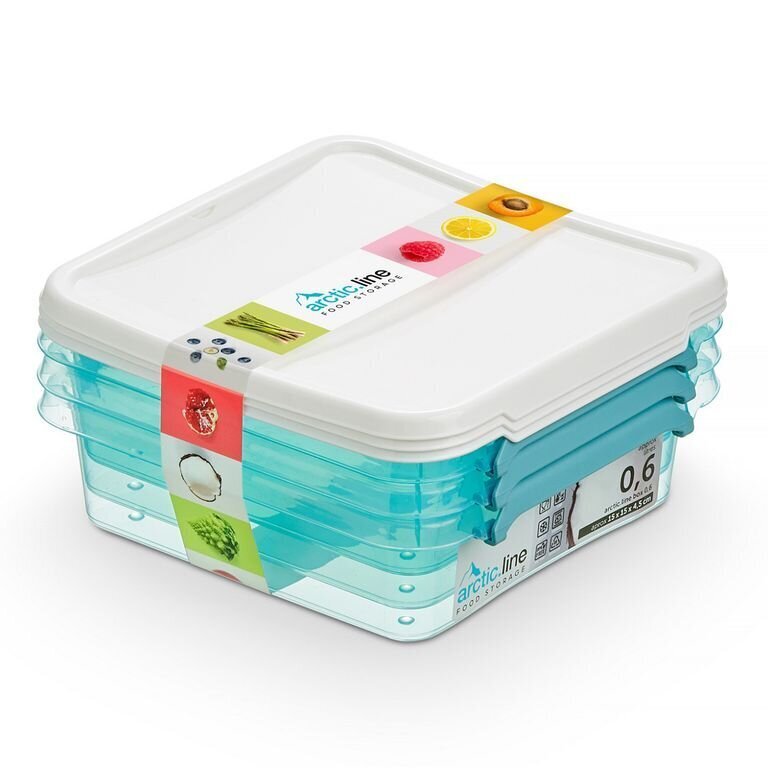 Maisto laikymo indų rinkinys Orplast Arctic Line Box, 0,6 l kaina ir informacija | Maisto saugojimo  indai | pigu.lt