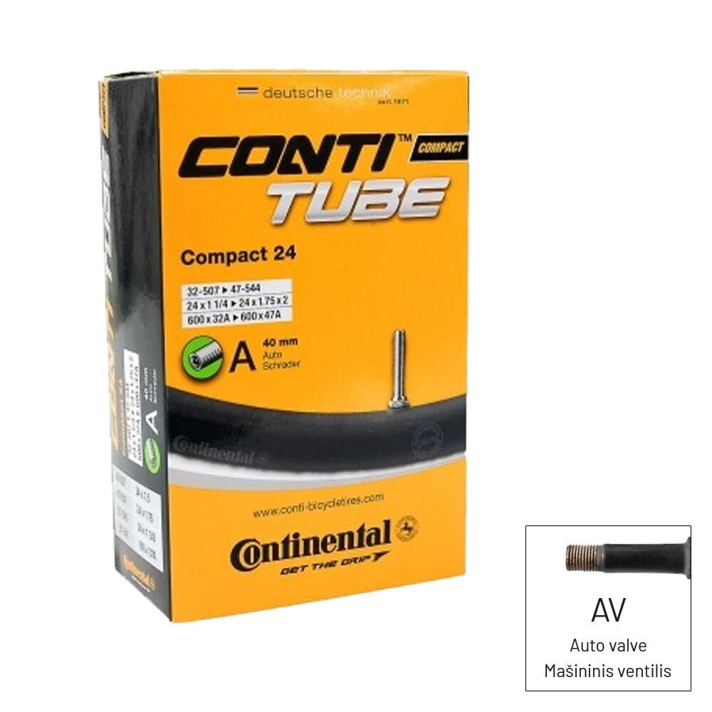 Kamera Continental 24x2.00/2.40 цена и информация | Dviračių kameros ir padangos | pigu.lt