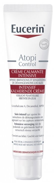 Raminantis kūno kremas Eucerin AtopiControl Calming Intensive Cream, 40 ml kaina ir informacija | Kosmetika vaikams ir mamoms | pigu.lt