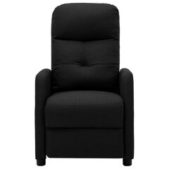 Elektrinis atlošiamas masažinis krėslas, juoda kaina ir informacija | Svetainės foteliai | pigu.lt