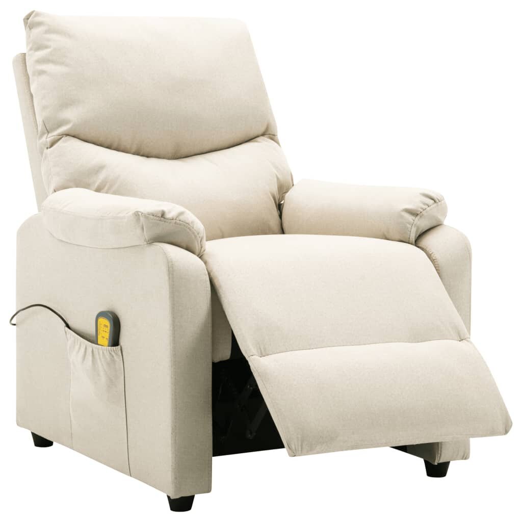 Elektrinis masažinis krėslas, kreminis kaina ir informacija | Svetainės foteliai | pigu.lt
