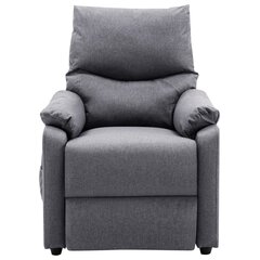 Elektrinis masažinis krėslas, šviesiai pilkas kaina ir informacija | Svetainės foteliai | pigu.lt