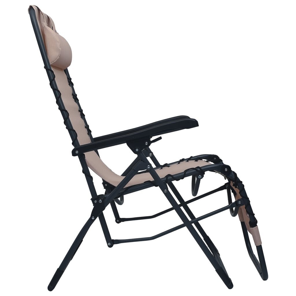 Sulankstomos terasos kėdės, 2 vnt, rudos цена и информация | Lauko kėdės, foteliai, pufai | pigu.lt