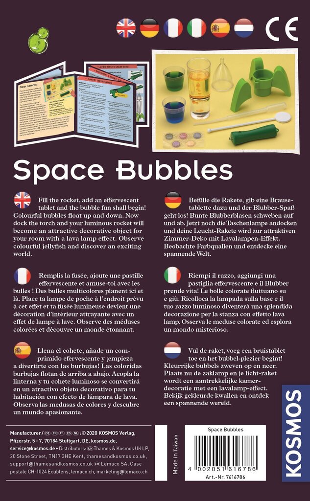 Kūrybinis rinkinys Space Bubbles, 8 m.+ цена и информация | Lavinamieji žaislai | pigu.lt