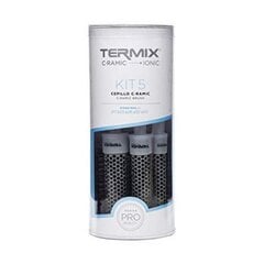 Набор круглых расчесок для волос Termix Thermal Ceramic Comb Pack, 5шт. цена и информация | Расчески, щетки для волос, ножницы | pigu.lt
