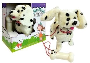 Interaktyvus šuniukas dalmantinas su pavadėliu kaina ir informacija | Minkšti (pliušiniai) žaislai | pigu.lt