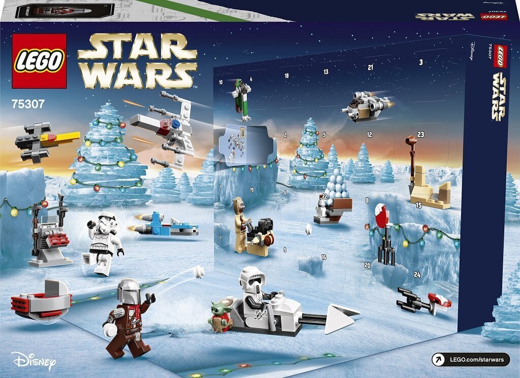 75307 LEGO® Star Wars advento kalendorius kaina ir informacija | Žaislai berniukams | pigu.lt