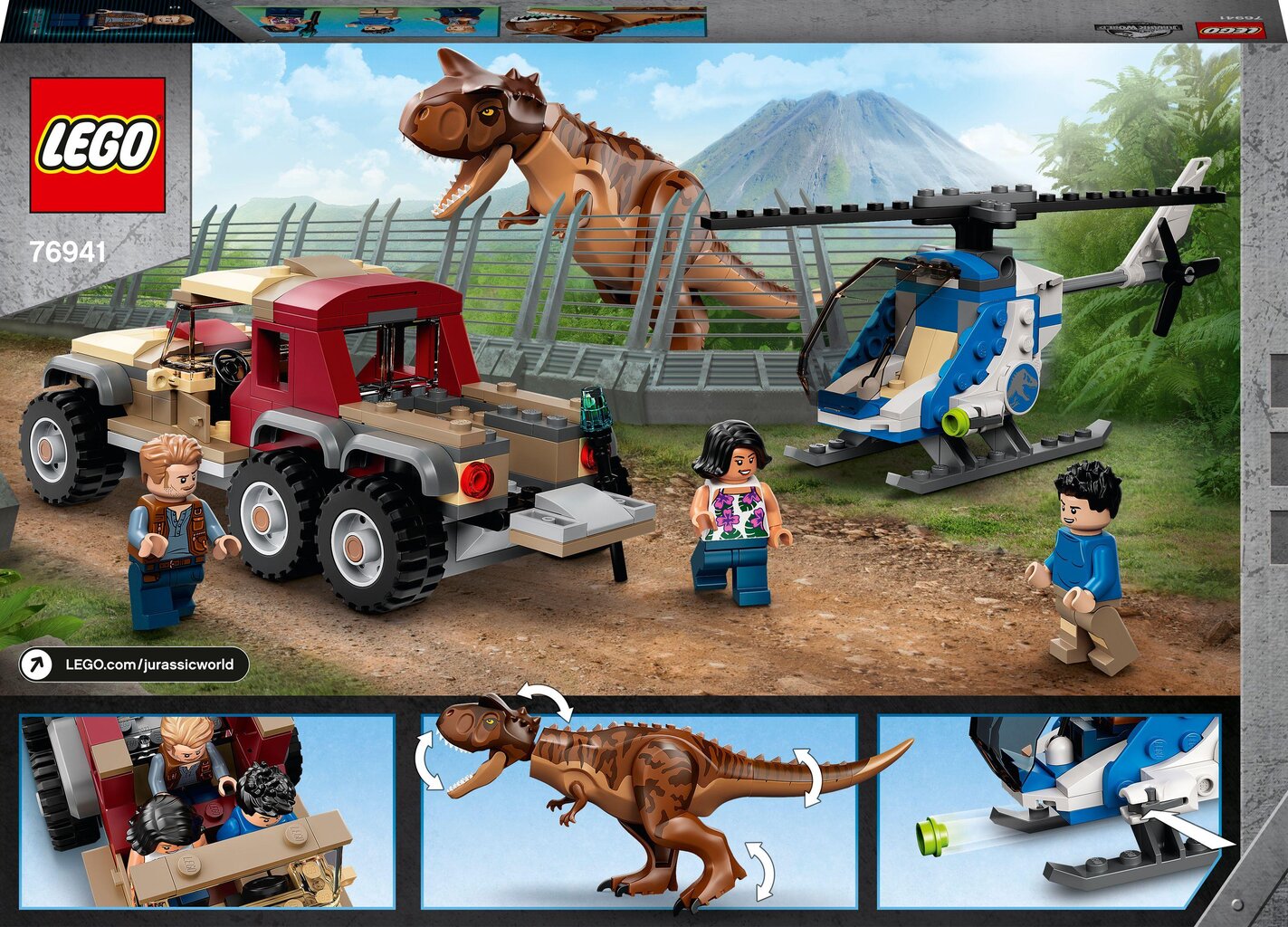 76941 LEGO® Jurassic World Dinozauro Carnotaurus gaudynės kaina | pigu.lt