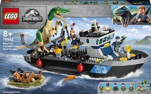 76942 LEGO® Jurassic World Побег барионикса на катере цена и информация | Конструкторы и кубики | pigu.lt