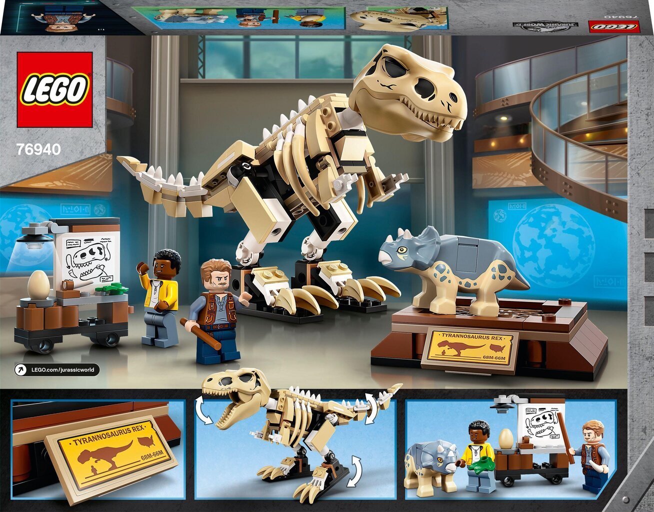 76940 LEGO® Jurassic World Tiranozauro fosilijos paroda цена и информация | Konstruktoriai ir kaladėlės | pigu.lt