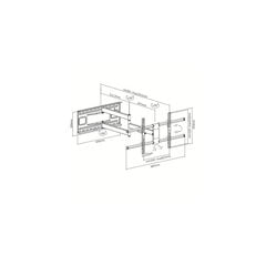 Techly ICA-PLB-490 43-80” цена и информация | Кронштейны и крепления для телевизоров | pigu.lt