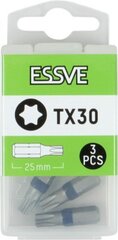 Antgaliai Essve TX30 25mm, 3vnt kaina ir informacija | Mechaniniai įrankiai | pigu.lt